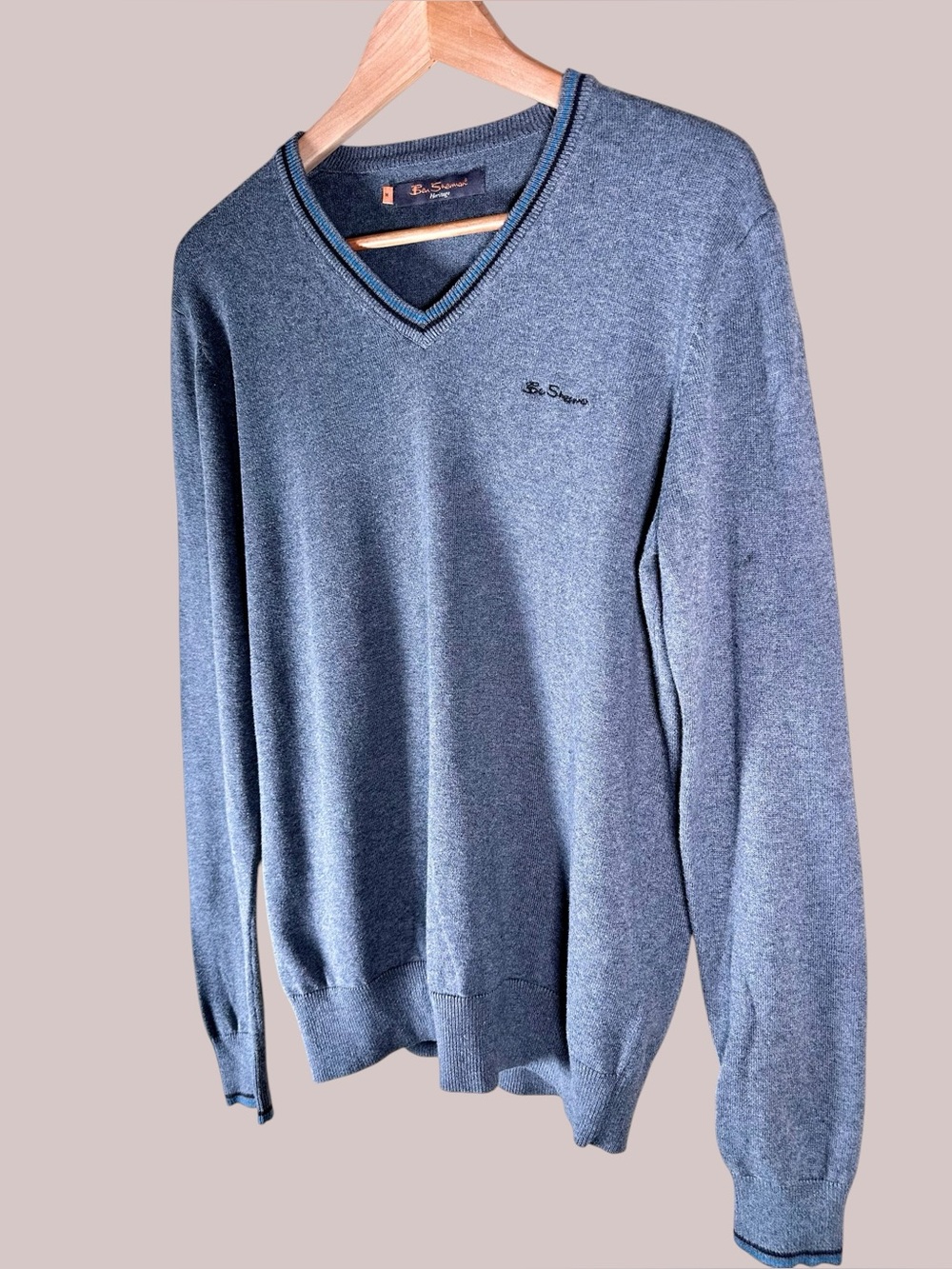 Ben Sherman Men’s Heritage V-Neck Pullover Sweater